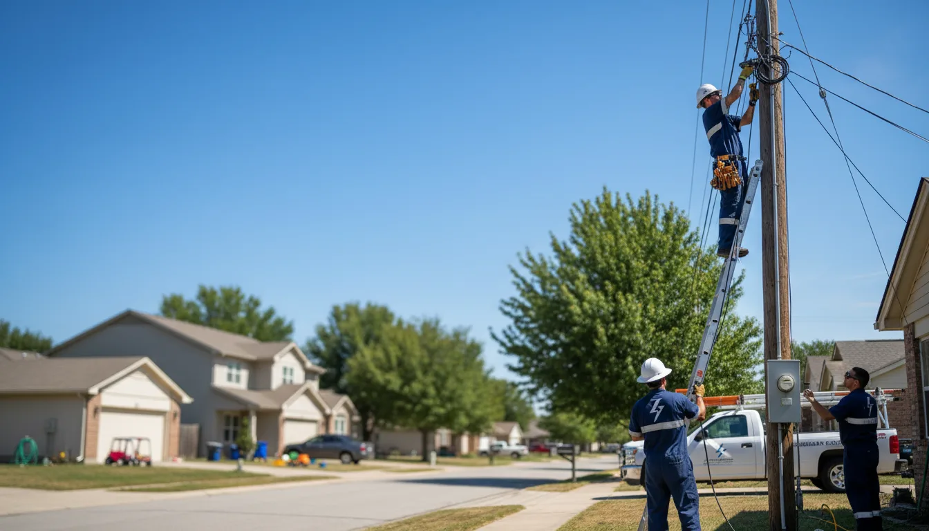 Residential electrician providing installation services in Forsyth, GA